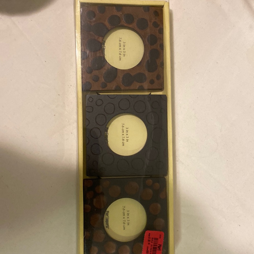 Pier One wooden Picture frames NWT